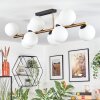 Gastor Plafondlamp, Kogellampje Goud, Zwart, 10-lichts