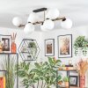 Gastor Plafondlamp, Kogellampje Goud, Zwart, 10-lichts