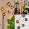 Koyoto Kogellampje, Staande lamp Blauw, Goud, Koperkleurig, 5-lichts