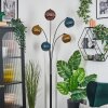 Koyoto Kogellampje, Staande lamp Blauw, Goud, Koperkleurig, 5-lichts