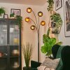 Koyoto Kogellampje, Staande lamp Blauw, Goud, Koperkleurig, 5-lichts