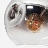 Ripoll Plafondlamp, Kogellampje Chroom, Duidelijk, Rookkleurig, 8-lichts