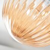 Chehalis Plafondlamp, Kogellampje Amber, Rookkleurig, 4-lichts