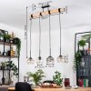 Koyoto Hanglamp, Kogellampje, Hanglamp Natuurlijke kleuren, Zwart, 4-lichts