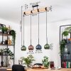 Koyoto Hanglamp, Kogellampje, Hanglamp Natuurlijke kleuren, Zwart, 4-lichts