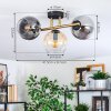 Koyoto Plafondlamp, Kogellampje Goud, Zwart, 3-lichts