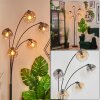Ripoll Kogellampje, Staande lamp Amber, Duidelijk, Rookkleurig, 5-lichts