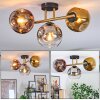Ripoll Plafondlamp, Kogellampje Goud, Zwart, 3-lichts