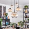 Koyoto Hanglamp, Kogellampje, Hanglamp Amber, Duidelijk, 5-lichts