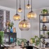 Koyoto Hanglamp, Kogellampje, Hanglamp Amber, Duidelijk, 5-lichts