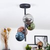 Chehalis Plafondlamp, Kogellampje Blauw, Groen, Koperkleurig, Rookkleurig, 4-lichts Chehalis Plafondlamp, Kogellampje Blauw, Groen, Koperkleurig, Rookkleurig, 4-lichts