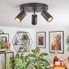 Foren Plafondlamp, Plafondspot LED Zwart, 3-lichts, Kleurwisselaar Foren Plafondlamp, Plafondspot LED Zwart, 3-lichts, Kleurwisselaar