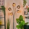 Ripoll Kogellampje, Staande lamp Amber, Rookkleurig, 5-lichts