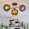 Koyoto Plafondlamp, Kogellampje Goud, Zwart, 3-lichts