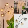 Ripoll Kogellampje, Staande lamp Amber, Duidelijk, Rookkleurig, 5-lichts