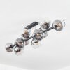 Koyoto Plafondlamp, Kogellampje Duidelijk, Rookkleurig, 10-lichts