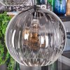 Koyoto Hanglamp, Kogellampje, Hanglamp Duidelijk, Rookkleurig, 5-lichts