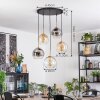 Koyoto Hanglamp, Kogellampje, Hanglamp Goud, Zwart, 5-lichts