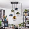 Koyoto Hanglamp, Kogellampje, Hanglamp Goud, Zwart, 5-lichts