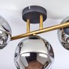 Ripoll Plafondlamp, Kogellampje Goud, Zwart, 3-lichts