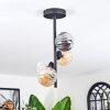 Chehalis Plafondlamp, Kogellampje Amber, Duidelijk, Rookkleurig, 4-lichts