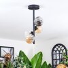 Chehalis Plafondlamp, Kogellampje Amber, Duidelijk, Rookkleurig, 4-lichts