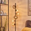 Koyoto Kogellampje, Staande lamp Amber, Duidelijk, Rookkleurig, 6-lichts