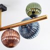 Chehalis Plafondlamp, Kogellampje Goud, Zwart, 8-lichts