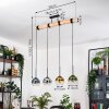 Koyoto Hanglamp, Kogellampje, Hanglamp Natuurlijke kleuren, Zwart, 4-lichts
