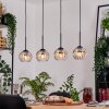 Koyoto Hanglamp, Kogellampje, Hanglamp Natuurlijke kleuren, Zwart, 4-lichts