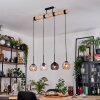 Koyoto Hanglamp, Kogellampje, Hanglamp Natuurlijke kleuren, Zwart, 4-lichts