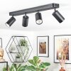 Foren Plafondlamp, Plafondspot LED Zwart, 4-lichts, Kleurwisselaar