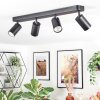Foren Plafondlamp, Plafondspot LED Zwart, 4-lichts, Kleurwisselaar