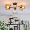 Koyoto Plafondlamp, Kogellampje Goud, Zwart, 3-lichts
