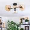 Koyoto Plafondlamp, Kogellampje Goud, Zwart, 3-lichts