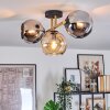 Koyoto Plafondlamp, Kogellampje Goud, Zwart, 3-lichts