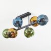 Koyoto Plafondlamp, Kogellampje Blauw, Goud, Groen, 6-lichts