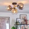Ripoll Plafondlamp, Kogellampje Goud, Zwart, 3-lichts