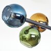 Koyoto Plafondlamp, Kogellampje Blauw, Goud, Groen, 10-lichts