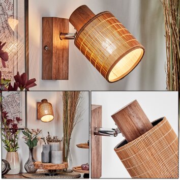 Kinnared Wandlamp, Muurspot Chroom, Natuurlijke kleuren, 1-licht Kinnared Wandlamp, Muurspot Chroom, Natuurlijke kleuren, 1-licht