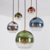 Koyoto Hanglamp, Kogellampje, Hanglamp Goud, Zwart, 5-lichts