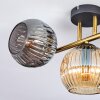 Ripoll Plafondlamp, Kogellampje Goud, Zwart, 3-lichts