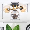 Chehalis Plafondlamp, Kogellampje Goud, Zwart, 3-lichts