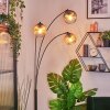 Ripoll Kogellampje, Staande lamp Amber, Duidelijk, Rookkleurig, 3-lichts