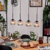Koyoto Hanglamp, Kogellampje, Hanglamp Natuurlijke kleuren, Zwart, 4-lichts