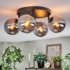 Gastor Plafondlamp, Kogellampje Rookkleurig, 4-lichts