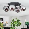 Gastor Plafondlamp, Kogellampje Rookkleurig, 4-lichts