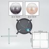 Koyoto Plafondlamp, Kogellampje Amber, Duidelijk, Rookkleurig, 4-lichts