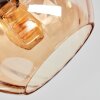 Koyoto Plafondlamp, Kogellampje Amber, Rookkleurig, 4-lichts