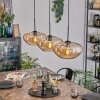 Mertola Hanglamp, Hanglamp Zwart, 3-lichts